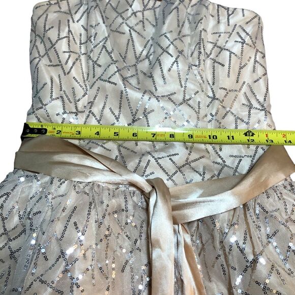 Jessica McClintock Dress Size 7 HOCO Sparkle MIDI Party Feminine Coquette 2000s - Picture 6 of 10